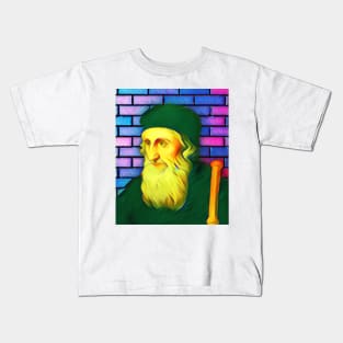 John Wycliffe Colourful Portrait | John Wycliffe Artwork 7 Kids T-Shirt